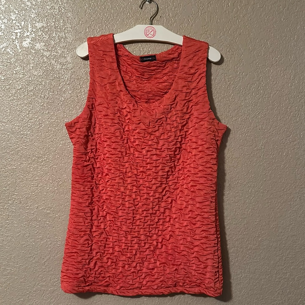 Cocomo orange blouse no size tag